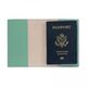Personalized Robin's Egg Leather Passport Cover Image 2 of 2
